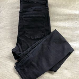 J.Crew stretch jeans/ black wash: 30” waist SZ 10